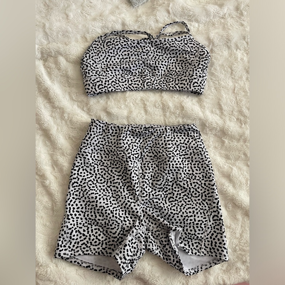 Polka Dot Workout Set